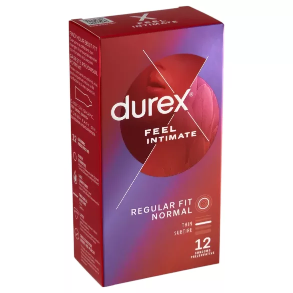 Durex Feel Intimate - tenké kondomy - 12 ks