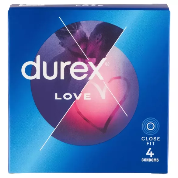 Durex Love - kondomy Close Fit - těsný střih - 4 ks
