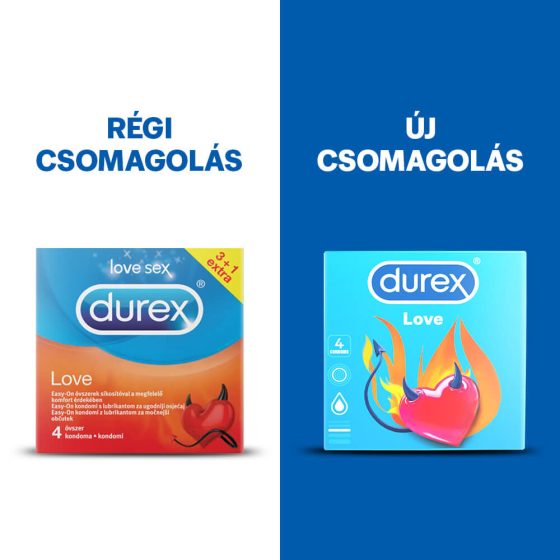 Durex kondomy Love - kondomy Easy-on (4 ks)