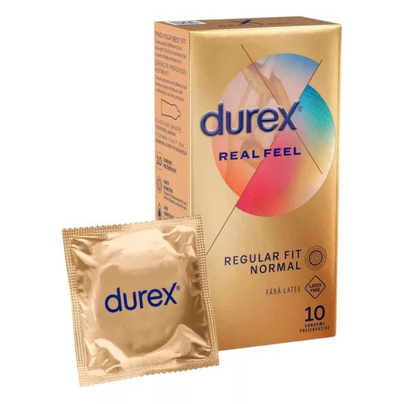 Durex Real Feel - kondomy bez latexu - 10 ks