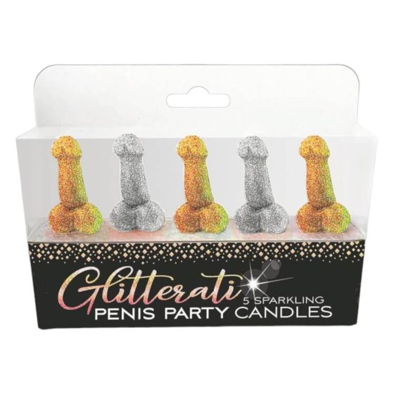 Glittaretti - Sada svíček na penis (5ks)
