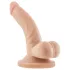 Dr. Skin - realistické dildo s varlaty a přísavkou - tělová 12 cm