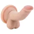 Dr. Skin - realistické dildo s varlaty a přísavkou - tělová 12 cm