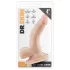 Dr. Skin - realistické dildo s varlaty a přísavkou - tělová 12 cm