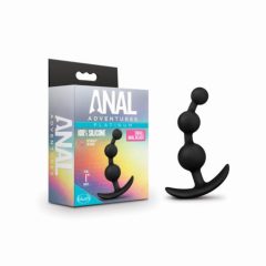   Anal Adventures Platinum - anální kuličky - malé (černé)