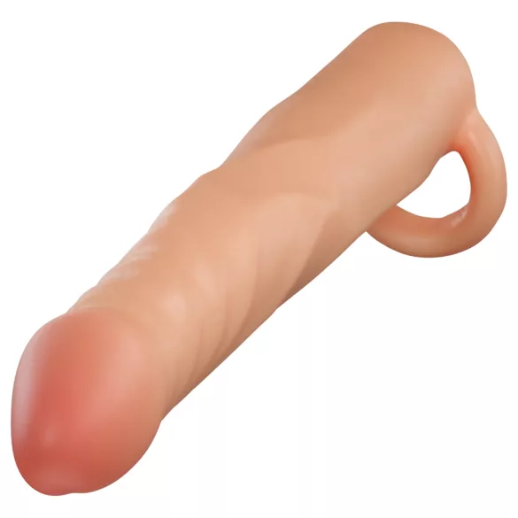 Performance Plus - erekční návlek na penis s kroužkem - 2,5 cm - přírodní