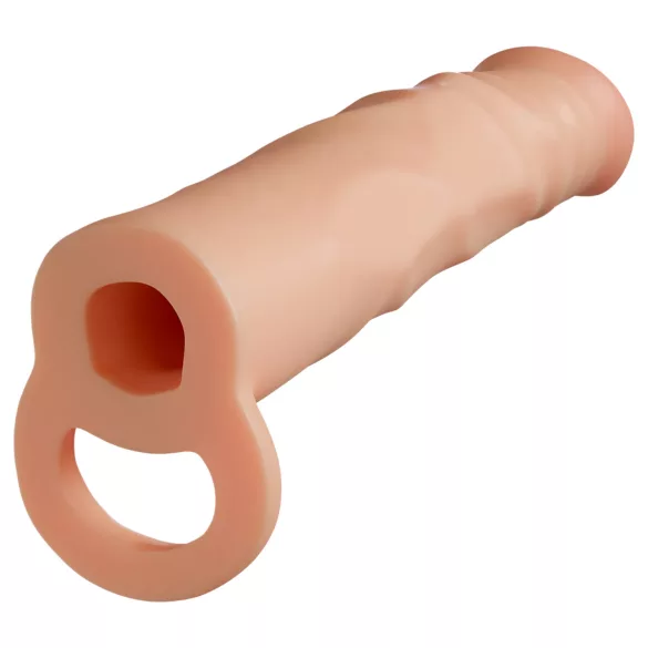 Performance Plus - erekční návlek na penis s kroužkem - 2,5 cm - přírodní