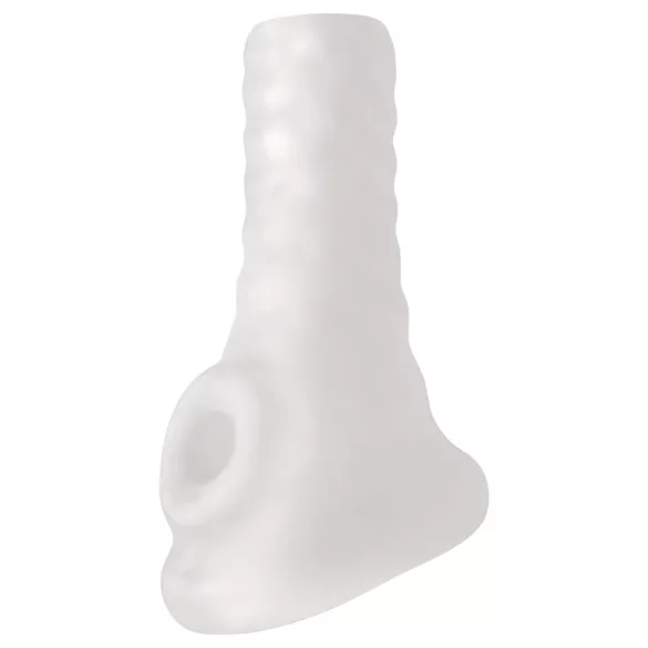 Perfect Fit Breeder - otevřený návlek na penis - 10 cm - bílý