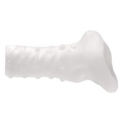   Perfect Fit Breeder - otevřený návlek na penis (10 cm) - mléčně bílý