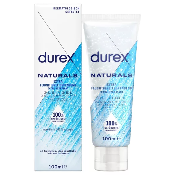 Durex Natural - lubrikační gel na vodní bázi - hydratační - 100 ml