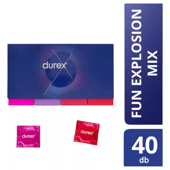 Durex Fun Explosion - sada kondomů - mix variant - 40 ks