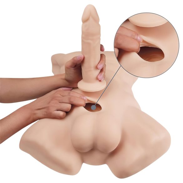 Silexd Apollo - mužský torzo - realistický tvar - naturální barva