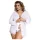 Subblime Queen Plus - krajkový župan set - bílá (XL-2XL)