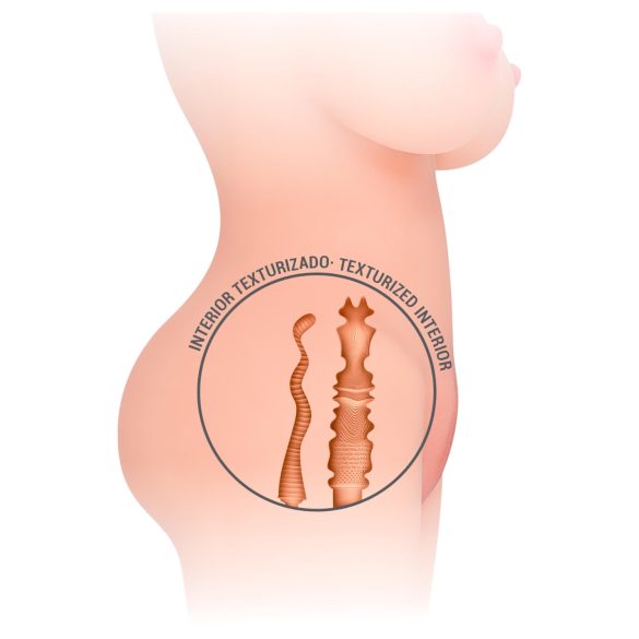 Intense Deep Touch Jesse - realistický torzo masturbátor (přírodní)