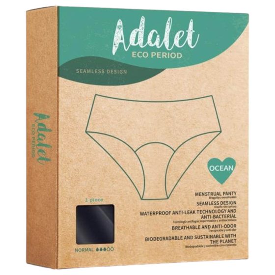 Adalet Ocean Normal - menstruační kalhotky (černé) - M