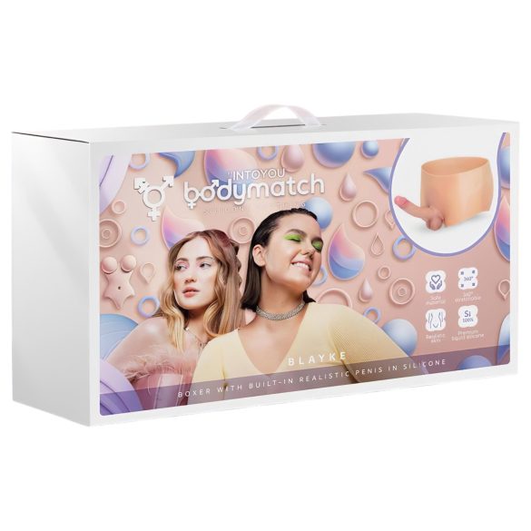 INTOYOU - připínací realistický penis - tělová barva