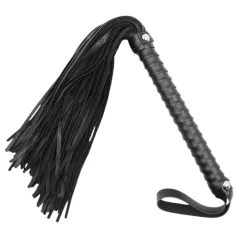 Latetobed - bič s texturovaným povrchem - černý - 48 cm