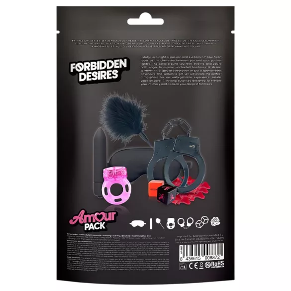 Amour Pack Forbidden Desires - startovací sada s vibrátorem - 7 dílů