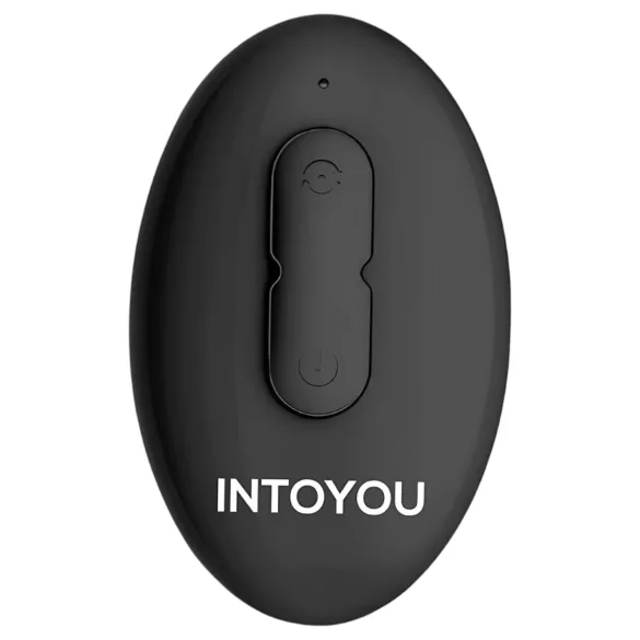 IntoYou Bruce - rotační vibrační masáž prostaty s rádiovým ovládáním a dvojitým kroužkem (černý)