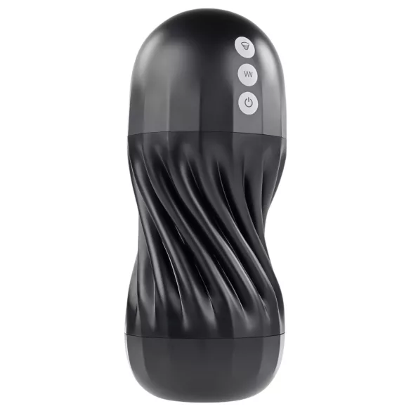 Playboy Solo Stroker - akumulátorový stimulační masturbátor (černý)