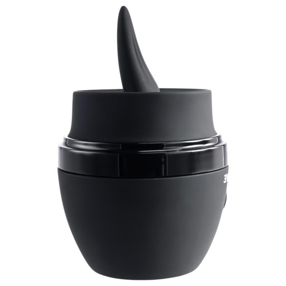 Evolved - vibrátor na klitoris s jazýčkem - dobíjecí, černý