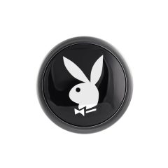 Playboy Tux - anální dildo - malé (stříbrné)