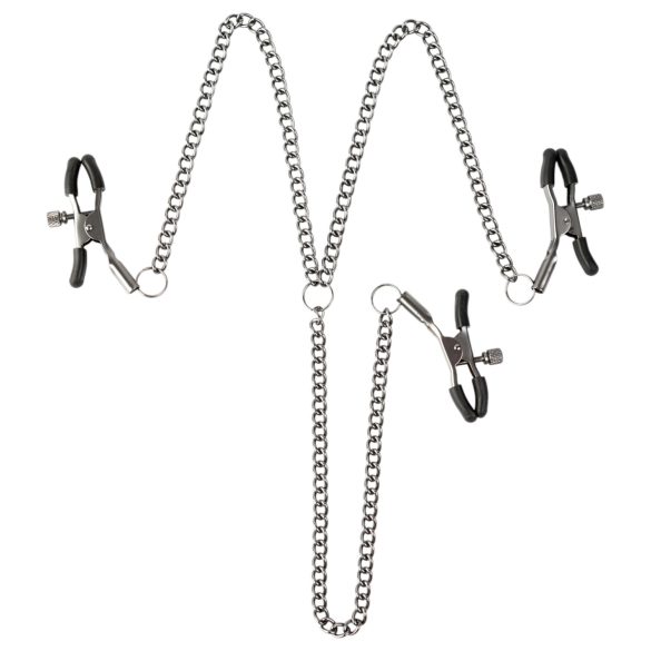 Sei Mio - svorky na bradavky a stydké pysky - černé