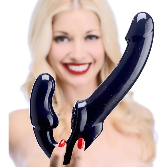 Strap U Revolver - připínací dildo bez postroje - černé