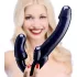 Strap U Revolver - připínací dildo bez postroje - černé