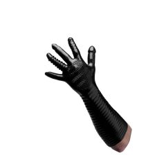   Pleasure Fister - texturované fistingové rukavice (černé)