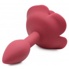   Master Series Booty Bloom - růžové silikonové anální dildo (červené)