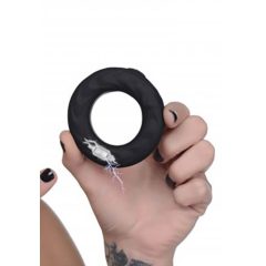 Zeus - Rádio, E-Stim kroužek na penis (černý)
