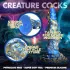 Creature Cocks Kraken - dildo s chapadly - spirál - 21 cm - zlatá/modrá