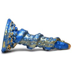  Creature Cocks Kraken - spirálový chobotnicový vibrátor - 21 cm (zlatomodrý)