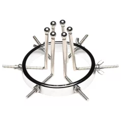   XR Brands Oculus - anální dilatátor - nerezová ocel - stříbrná