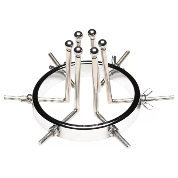 XR Brands Oculus - anální dilatátor - nerezová ocel - stříbrná