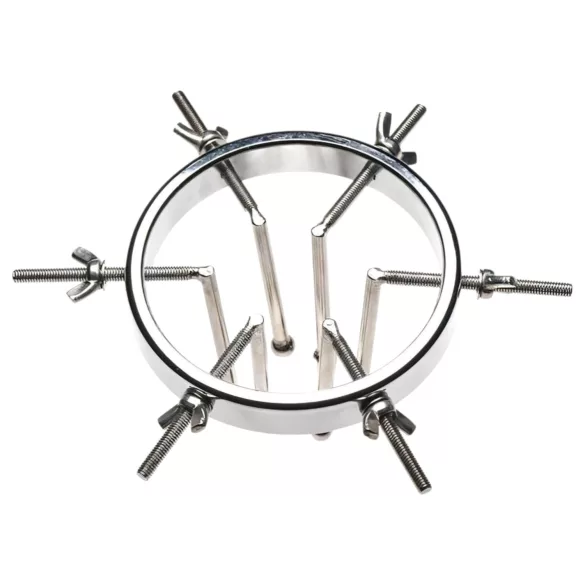 XR Brands Oculus - anální dilatátor - nerezová ocel - stříbrná