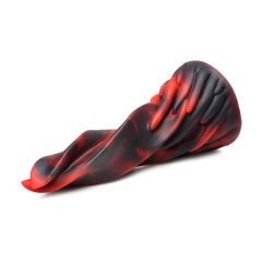   Creature Cocks Hell Kiss - zkroucené silikonové dildo - 19 cm (červené)