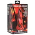Creature Cocks Hell Kiss - kroucené silikonové dildo - 19 cm (červené)