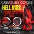 Creature Cocks Hell Kiss - kroucené silikonové dildo - 19 cm (červené)