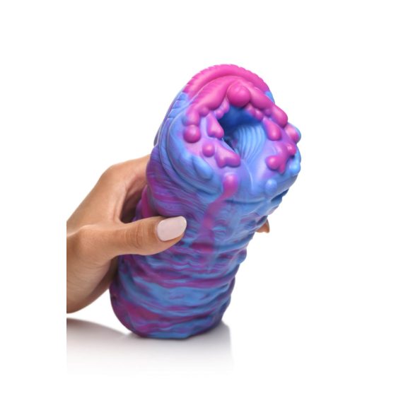 Creature Cocks Cyclone - silikonová mimozemská umělá kočička (fialovo-růžová)