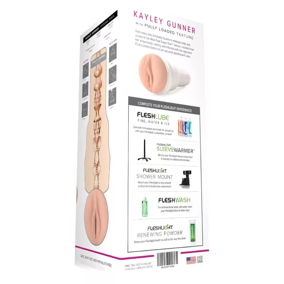 Fleshlight Kayley Gunner - realistická vagína - přírodní