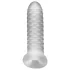 Perfect Fit - Fat Boy Checker Box - návlek na penis (15 cm, bílý)