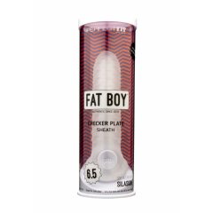   Fat Boy Checker Box - pouzdro na penis (17 cm) - mléčně bílé