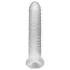 Perfect Fit - Fat Boy Checker Box - návlek na penis (19 cm, bílý)
