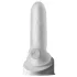 Perfect Fit - Fat Boy Micro Ribbed - návlek na penis (15 cm, bílý)