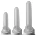 Perfect Fit - Fat Boy Micro Ribbed - návlek na penis (15 cm, bílý)