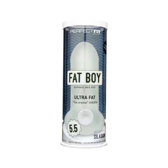 Fat Boy Original Ultra Fat - návlek na penis - extra silný - 15 cm - bílý