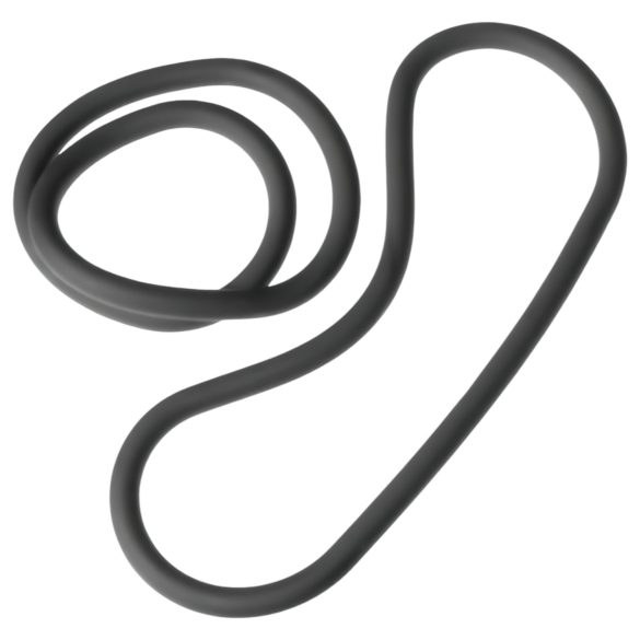 Perfect Fit Slim Wrap 12 - tenké penisové kroužky - černé (30cm)
