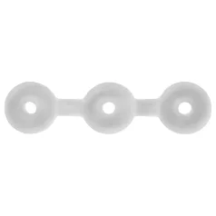 Perfect Fit Triple - sada erekčních kroužků - bílá